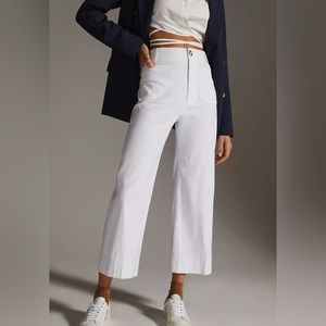 Mauve The Colette Wide Leg Pant White